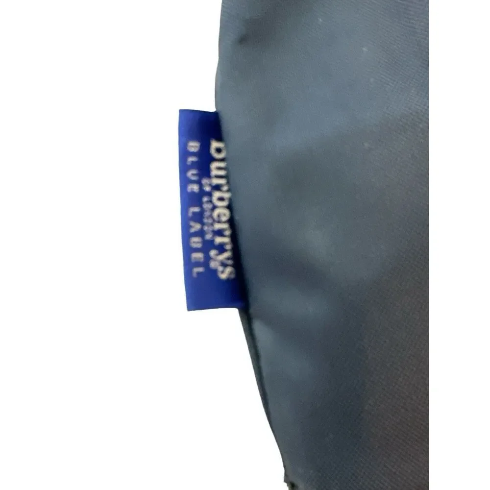 Burberrys Nova Check Blue Label Tote Bag Nylon Navy‎ Blue - Picture 10 of 12